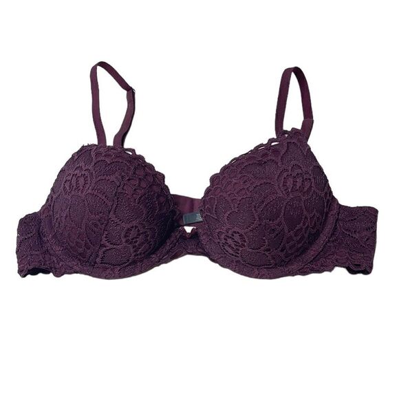 Aerie Real Power Plunge Push Up Lace Bra. Size 32B. - Picture 1 of 7